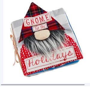 NWT MUDPIE Gnome For The Holidays Children’s Christmas Cloth Book Toy